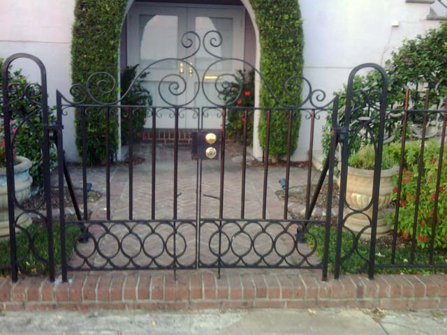 Wrought Iron Gate and Rails
